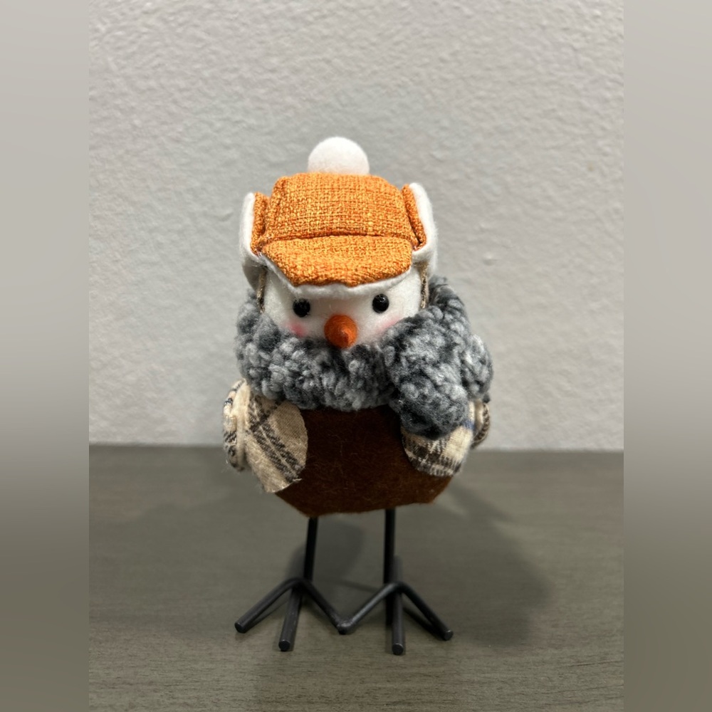 Fall Fabric Bird with trapper hat Similar to* Target fall birds